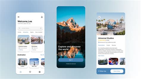 Figma Travel App Ui Design Templates