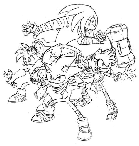 Sonic Boom Coloring Pages To Print Sonic And Friends Coloring Pages To