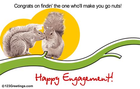 Card On Happy Engagement Free Engagement Ecards Greeting Cards 123