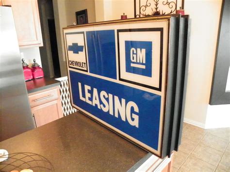 Old Chevrolet Gm Leasing Dealership Sign Collectors Weekly
