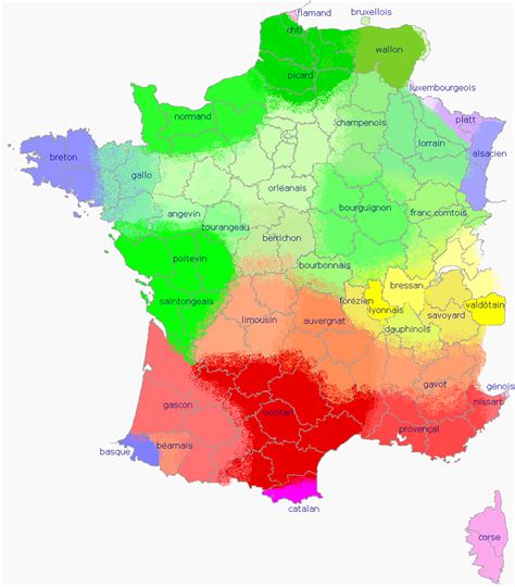 Languages And Dialects Of France I Be Linguist Isoglosses And