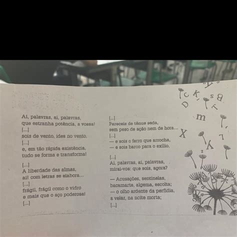 Qual é A Condição Apresentada Pelo Eu Lírico Neste Poema