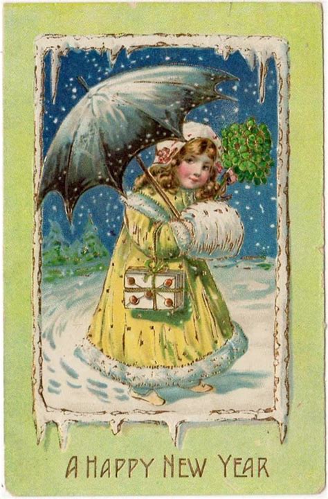 Cute And Beautiful Vintage New Years Postcards ~ Vintage Everyday