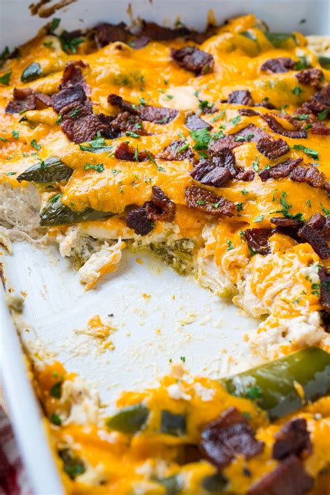 This recipe is dairy free, paleo, keto and low carb and great for those following a round of whole30. Jalapeno Popper Chicken Casserole - Closet Cooking
