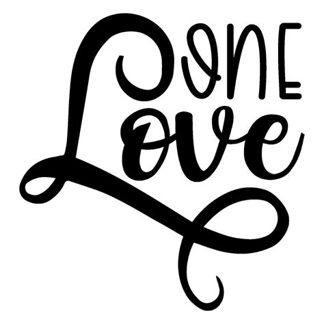 One Love Svg Tipografia Download digitale - Etsy Italia