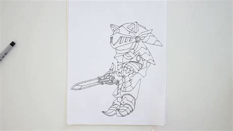 How To Draw Excalibur Sonic From Sonic And The Black Knight Draw With