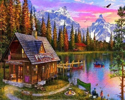The Fishing Hut Jigsaw Puzzle 1000 Piece Toptoy