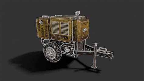 Diesel Generator Games Ready Free Vr Ar Low Poly 3d Model Cgtrader