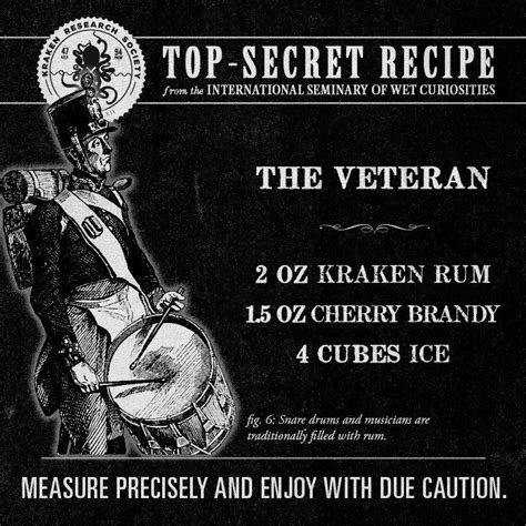 Ensure the end of the spoon is just touching the. The Veteran | Kraken Rum | Pinterest | The o'jays and The ...