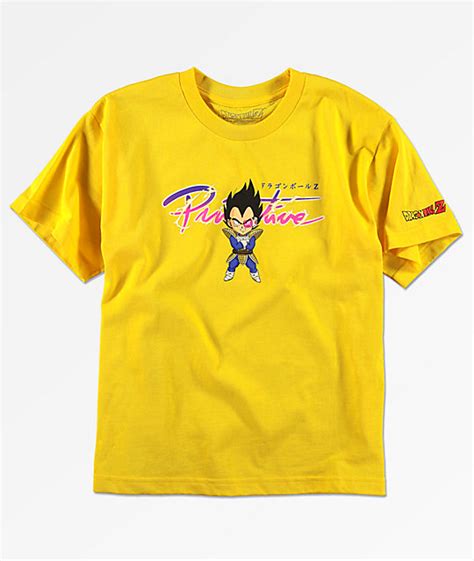 Shop all primitive x dragon ball z. Primitive x Dragon Ball Z Boys Vegeta Nuevo Yellow T-Shirt ...