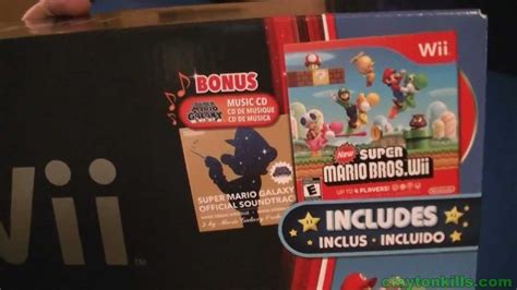 Unboxing Nintendo Wii New Super Mario Bros Bundle Black From Bestbuys