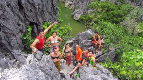 Rock Climbing With Out Skirts On Caramoan Island Camarines Sur Philippines Caramoan Island