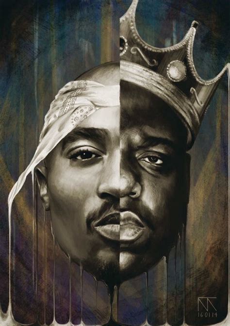 Tupac Biggie Biggie Smalls Art Hip Hop Tupac Poster 2pac And Biggie