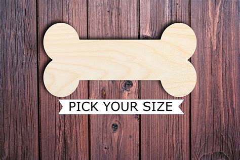 Wooden Dog Bone Shape Cutout Unfinished For Diy Projects Etsy Canada