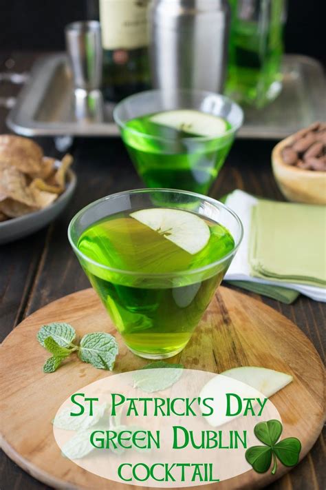 St Patrick S Day Green Dublin Cocktail Recipe St Patricks Day