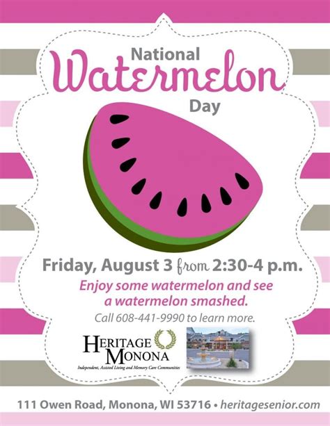 National Watermelon Day Heritage Monona