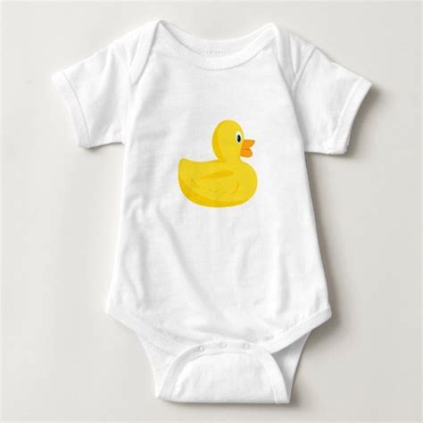 Cute Rubber Duck Bath Time Body Suit Baby Bodysuit Zazzle Com Baby Tshirts Baby Bodysuit