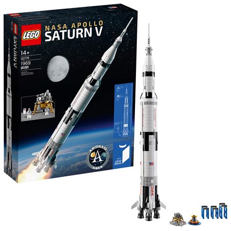 Buy Lego Ideas Nasa Apollo Saturn V 92176 Outer Space Model Rocket For