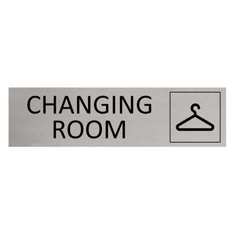Aluminium Changing Room Sign With Tape Combicraft Worldwide