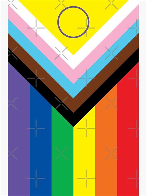 New 2021 Intersex Inclusive Progress Pride Flag Photographic Print By