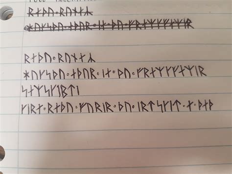 First Attempt In Younger Futhark Using Old Norse Rlanguagelearning