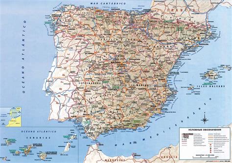Spain map and satellite image. DETAILED MAP OF SPAIN - Imsa Kolese