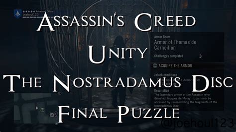 Assassin S Creed Unity The Nostradamus Disc Final Puzzle Ps