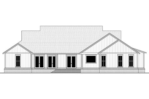 House Plan 51996 Farmhouse Style With 3076 Sq Ft 4 Bed 3 Bath 1