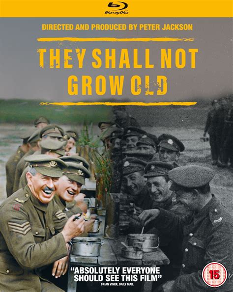 They Shall Not Grow Old Blu Ray