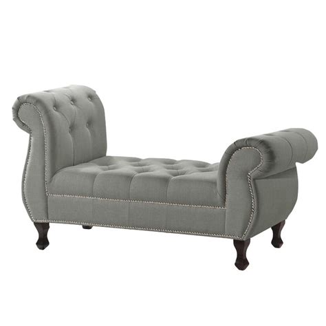 Find new with arms bedroom benches for your home at joss & main. Baxton Studio Ipswich Grey Linen Bench | Wholesale Interiors