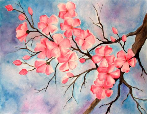 √ Acrylic Cherry Blossom Tree Painting Easy Popular Century