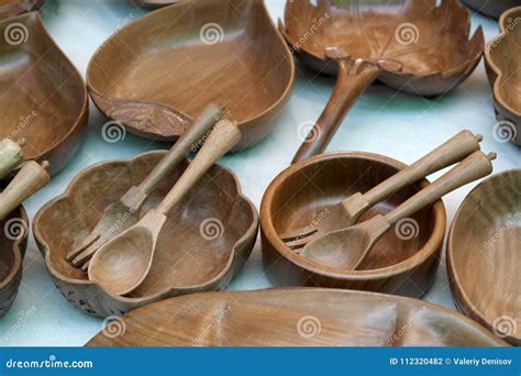 Wooden Ware Stock Photo Image Of Tree Woodcarving 112320482