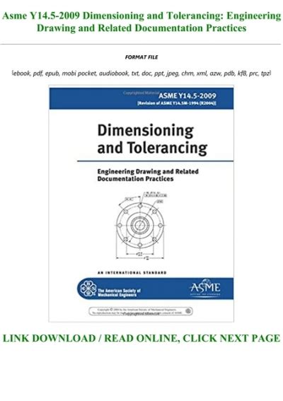 Download Ebook Asme Y145 2009 Dimensioning And Tolerancing