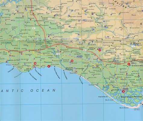 Portugal kuulub euroopa kõige soojemate riikide hulka: Wegenkaart - landkaart Fleximap Algarve | Insight Guides ...
