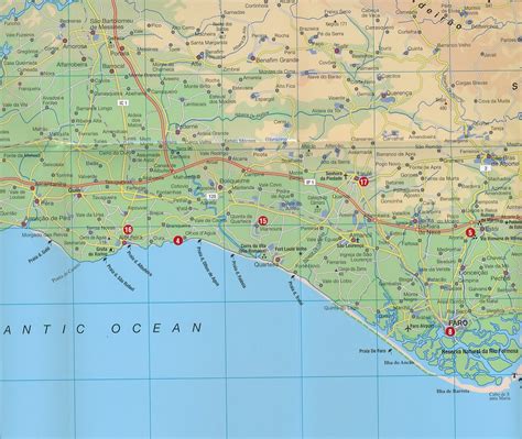 Portugal kuulub euroopa kõige soojemate riikide hulka: Wegenkaart - landkaart Fleximap Algarve | Insight Guides ...