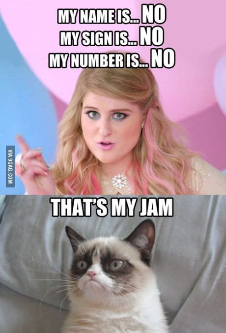 Lyrics By M Trainor And Grumpy Cat Grumpy Cat Humor