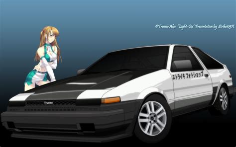 See a recent post on tumblr from @privaterunner about trueno. Anime Wallpaper: Trueno Presentation by Strike105X - Minitokyo
