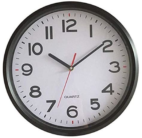 Vmarketingsite 10 Inch Wall Clock Battery Operated Silent Non Ticking