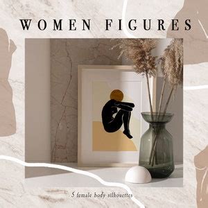 Abstract Woman Girl Clipart Nude Female Lina Art Body Figure Etsy
