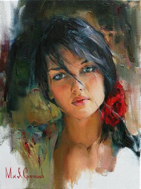 Ggallery M I Garmash Beautiful Oil Paintings Portrait Art Portrait