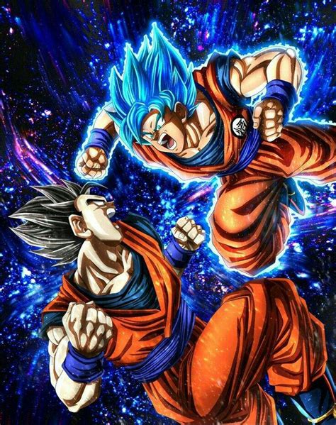 What started as a unique sign of accomplishment slowly started to become increasingly more commonplace and even expected by the time dragon ball super rolls around. Goku SSJ BLUE vs gohan místico | •Anime• Amino