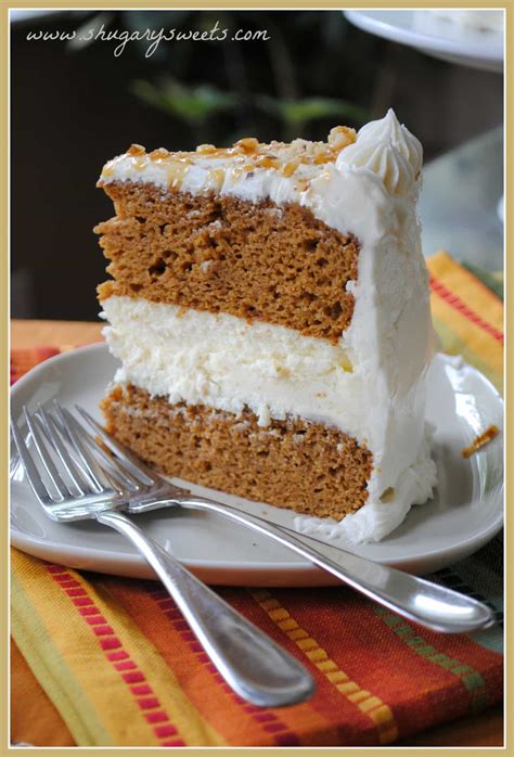 Pumpkin Cheesecake Cake Shugary Sweets