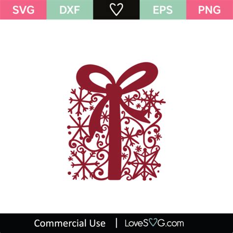 Christmas Gift Ornament SVG Cut File - Lovesvg.com