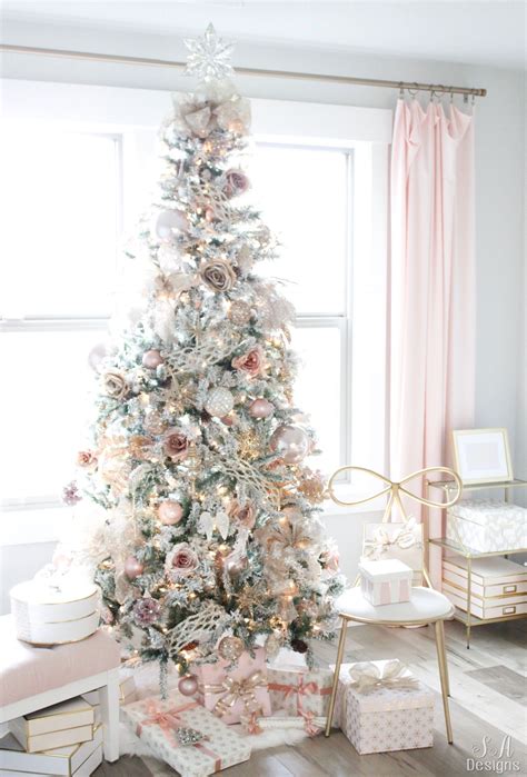 5 out of 5 stars (219) 219 reviews $. My Blush Pink Flocked Christmas Tree | Flocked christmas ...