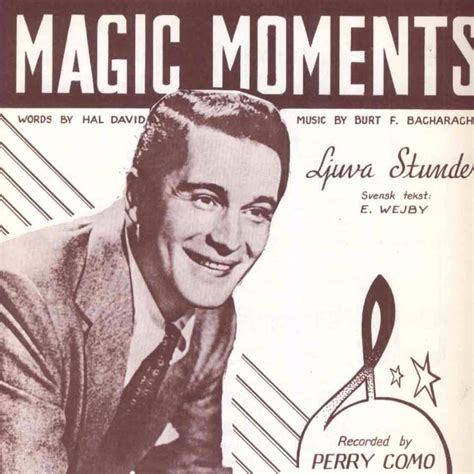 Perry Como Magic Moments Lyrics Genius Lyrics