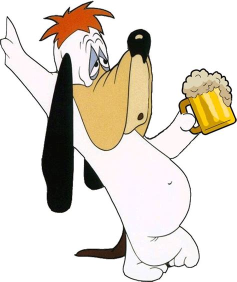 Droopy Dog Holding Cup Classic Cartoon Characters Old Cartoon