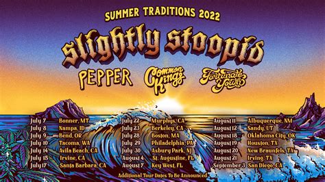 Slightly Stoopid Pepper Common Kings And Fortunate Youth Announce Summer Traditions 2022 Tour