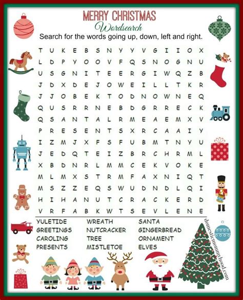 Stocking Stuffer Ideas Under Free Christmas Word Search Printable
