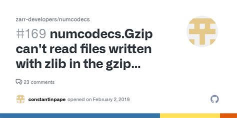 Numcodecs Gzip Can T Read Files Written With Zlib In The Gzip Format Issue Zarr