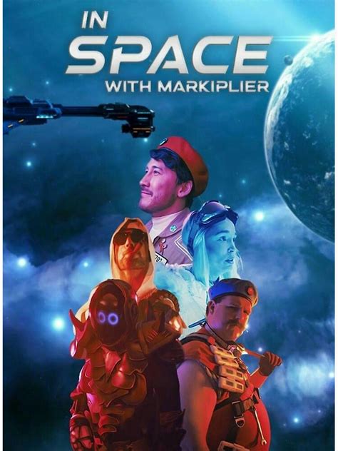 In Space With Markiplier Poster For Sale By Collinsdrawings Redbubble